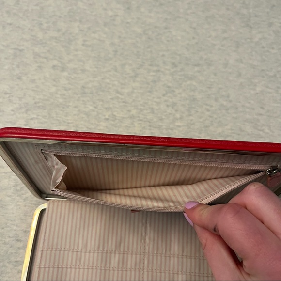 Radley London Red Leather Chain Clutch Wallet - Picture 15 of 16